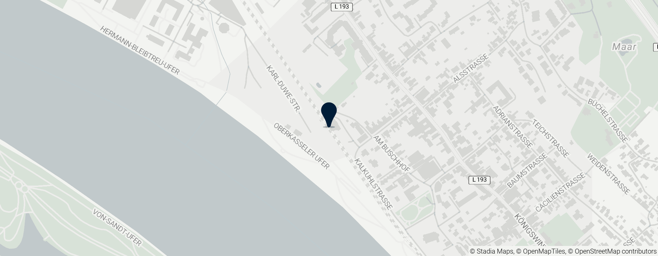 Map of Bonn-Oberkassel