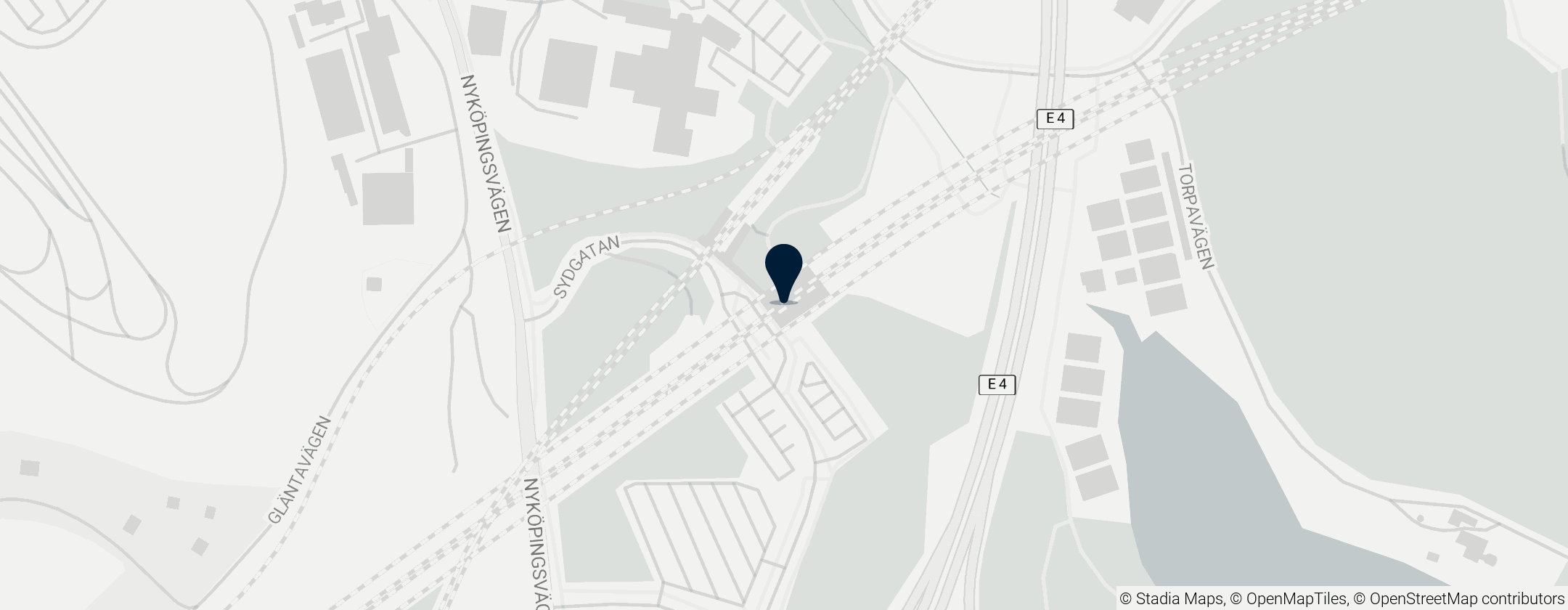 Map of Södertälje Syd railway station