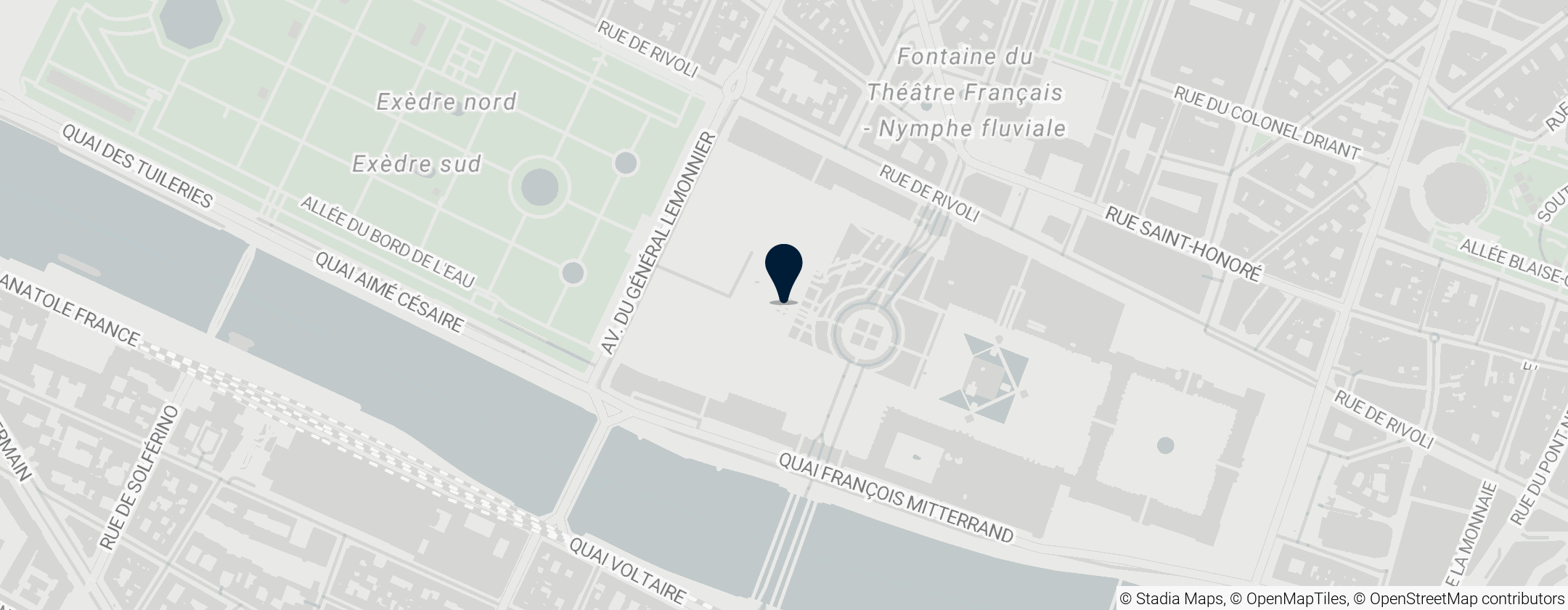 Map of Arc de Triomphe du Carrousel