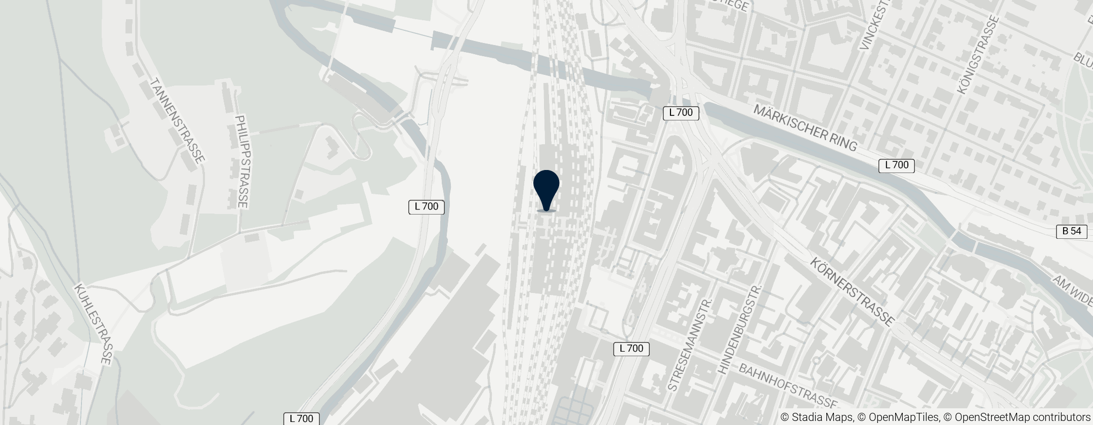 Map of Gare centrale de Hagen