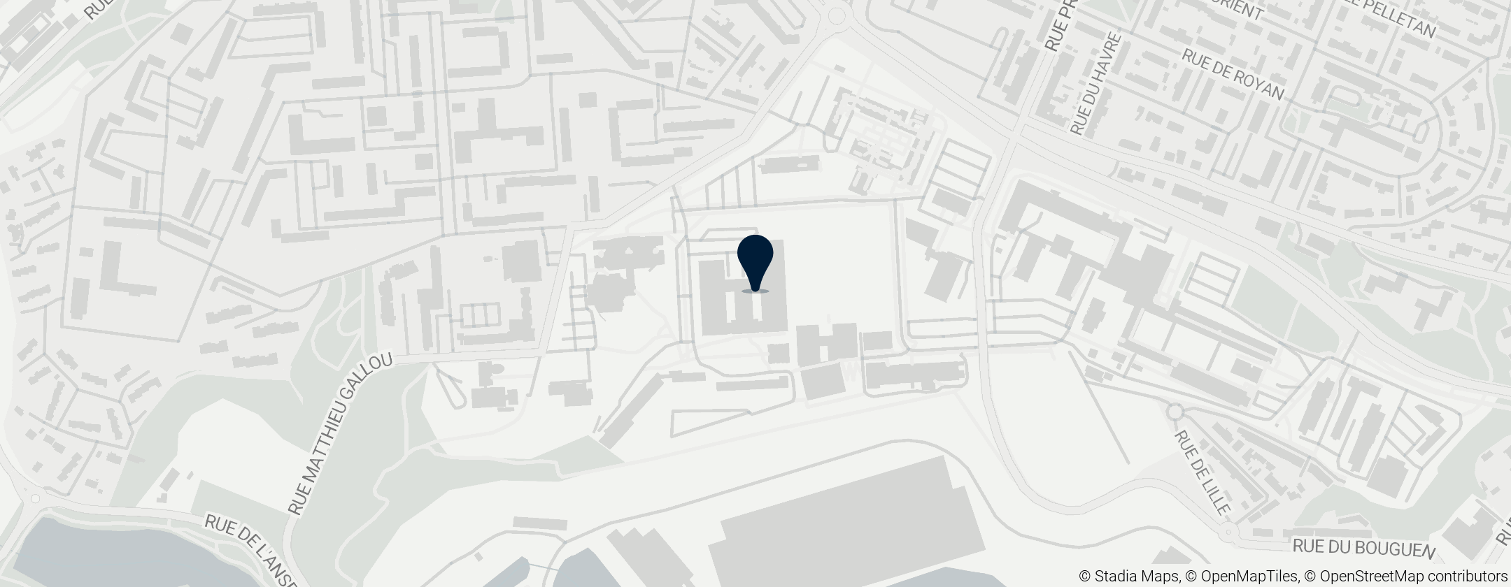 Map of University of Western Brittany