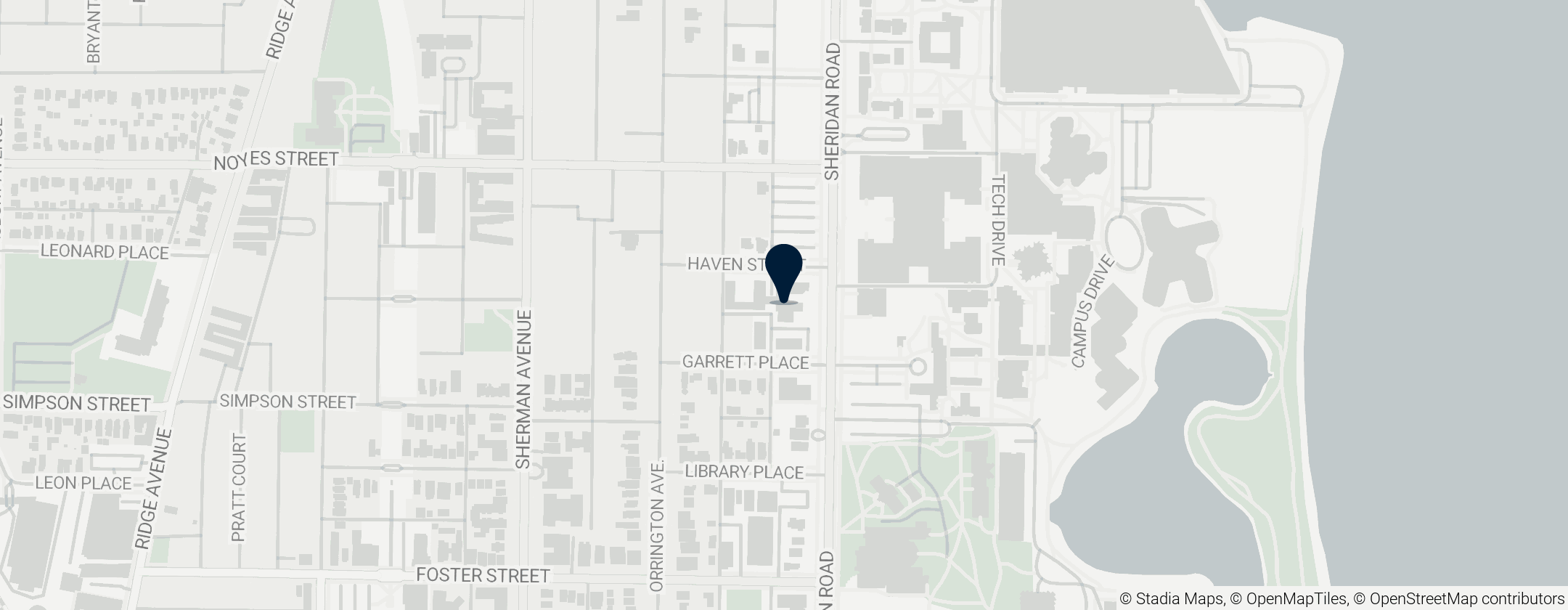 Map of Northwestern University