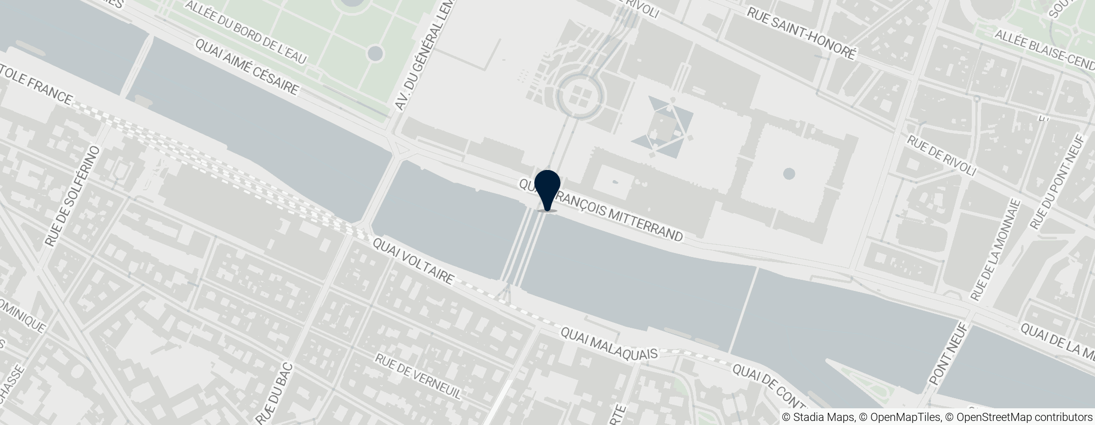 Map of Pont du Carrousel