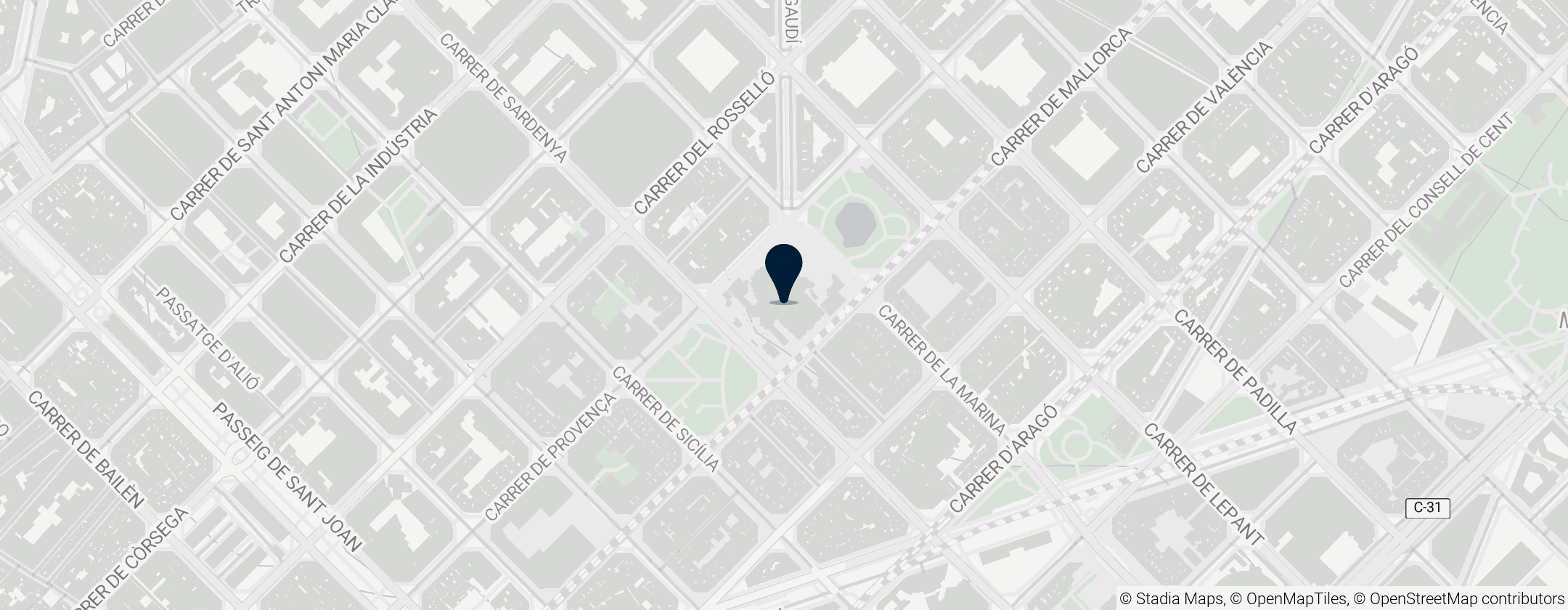 Map of Sagrada Família Church