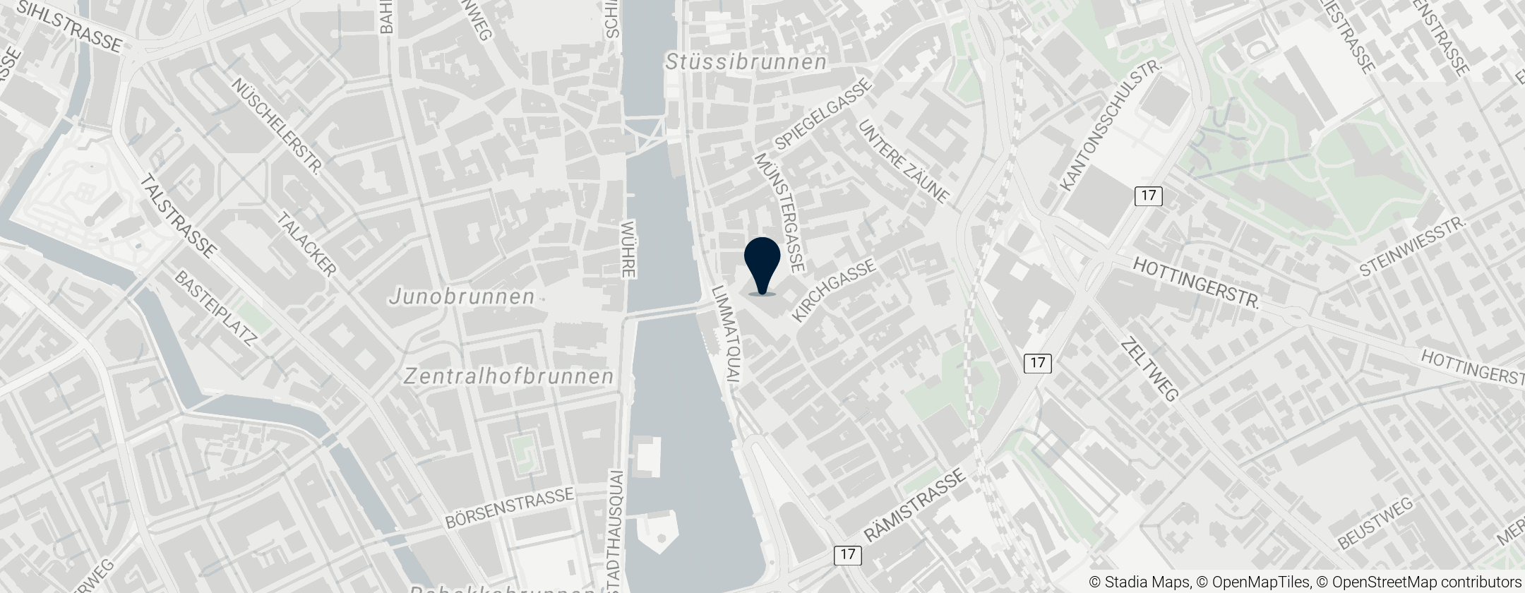 Map of 苏黎世大教堂