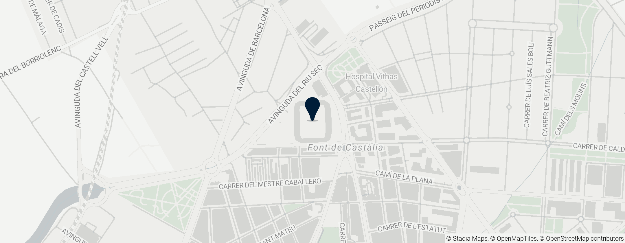 Map of Nou Estadi Castàlia