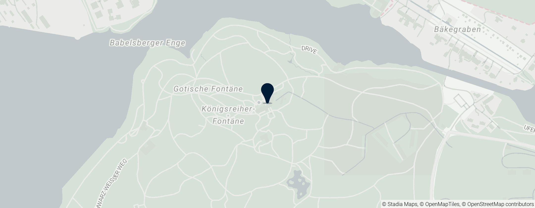 Map of Babelsberg Palace