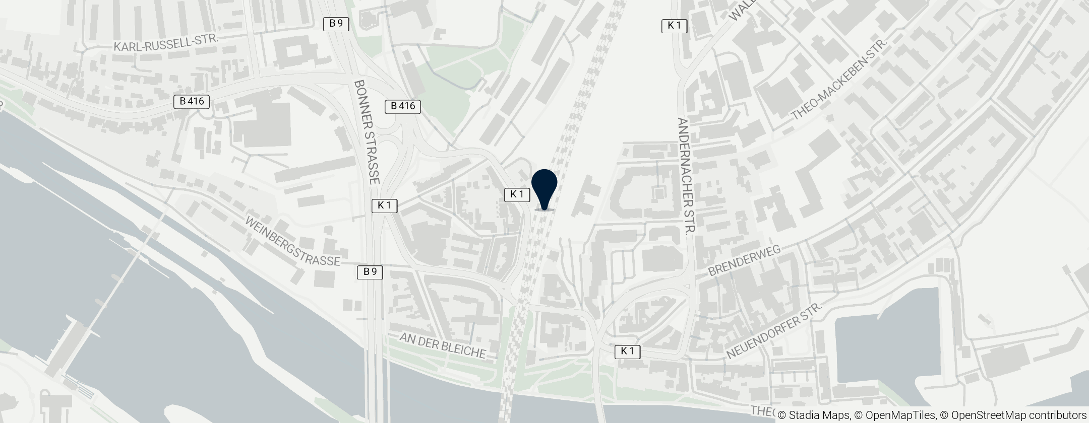 Map of Koblenz-Lützel station