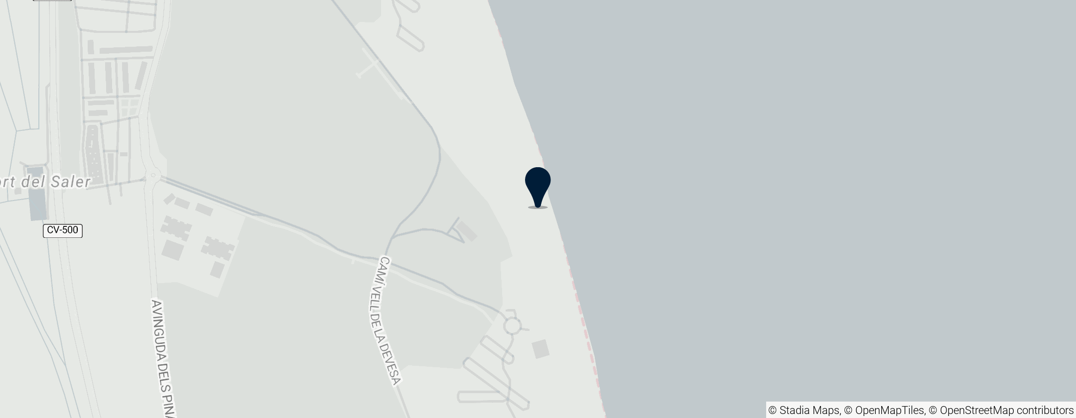 Map of El Saler Beach