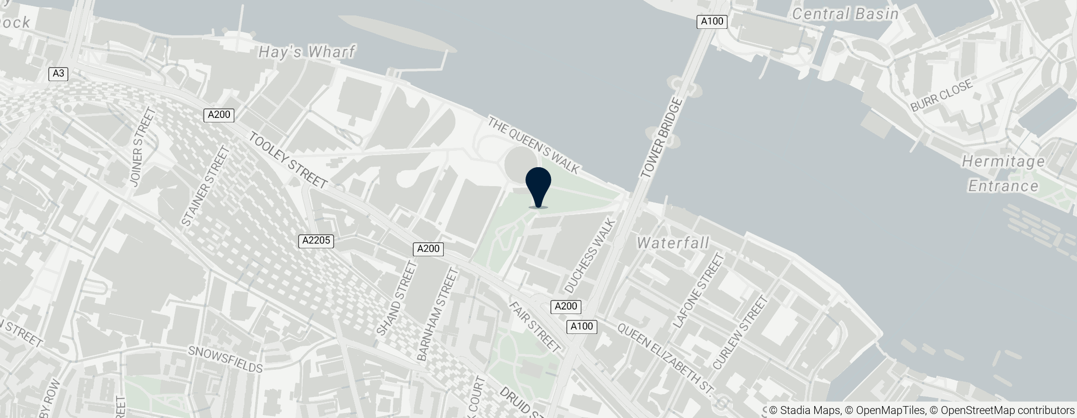 Map of Potters Fields Park