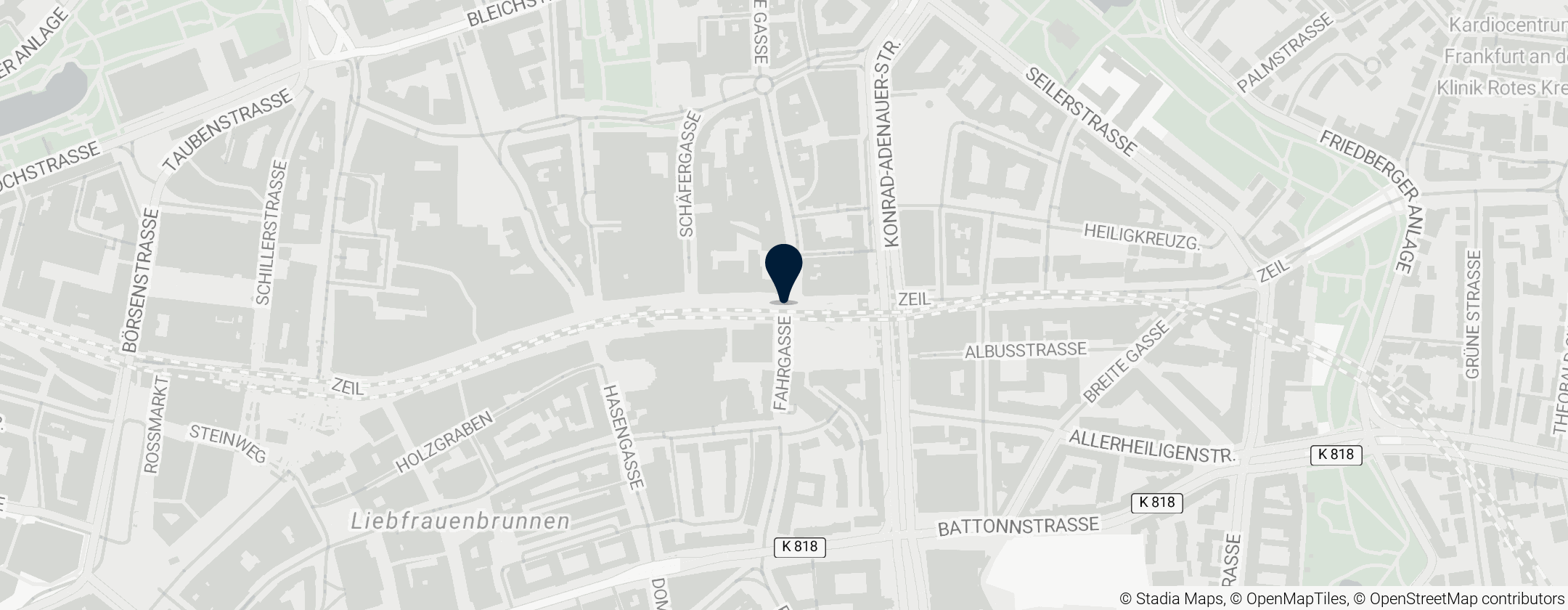 Map of Frankfurt Konstablerwache