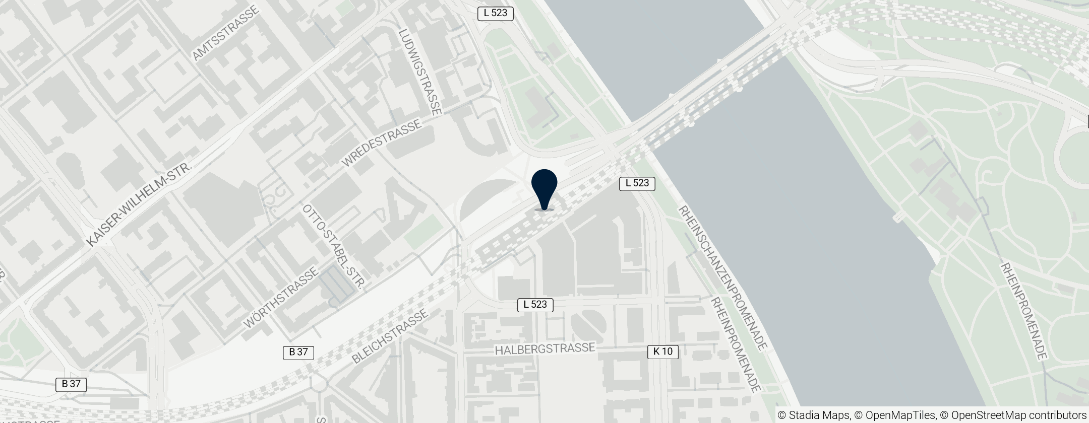 Map of Ludwigshafen Mitte station