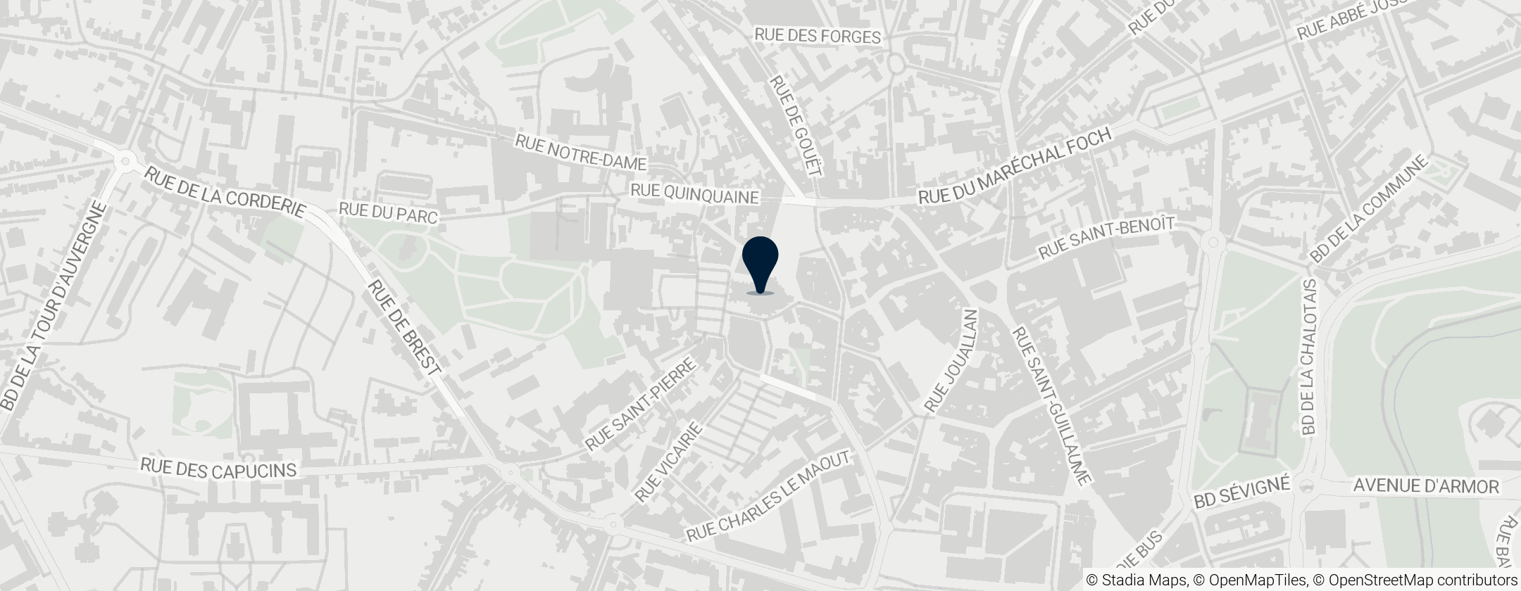 Map of Saint-Brieuc Cathedral