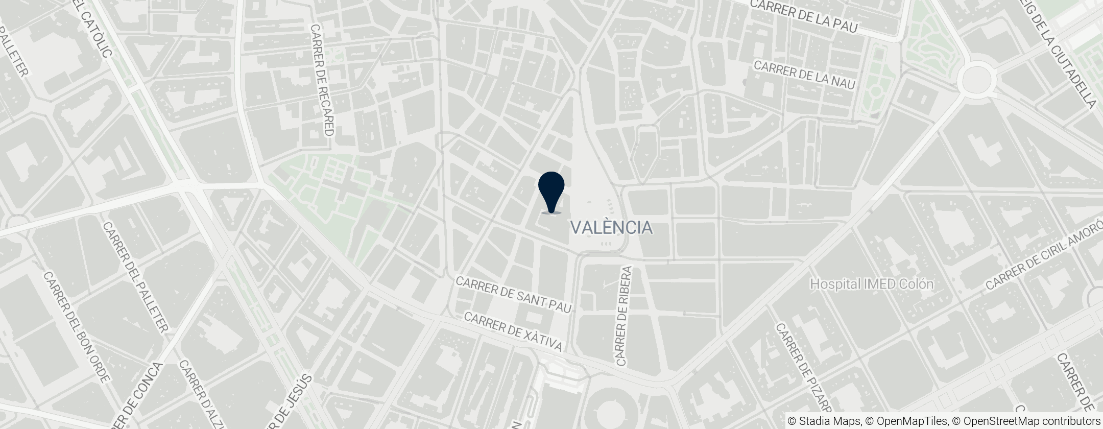 Map of Valencia City Hall