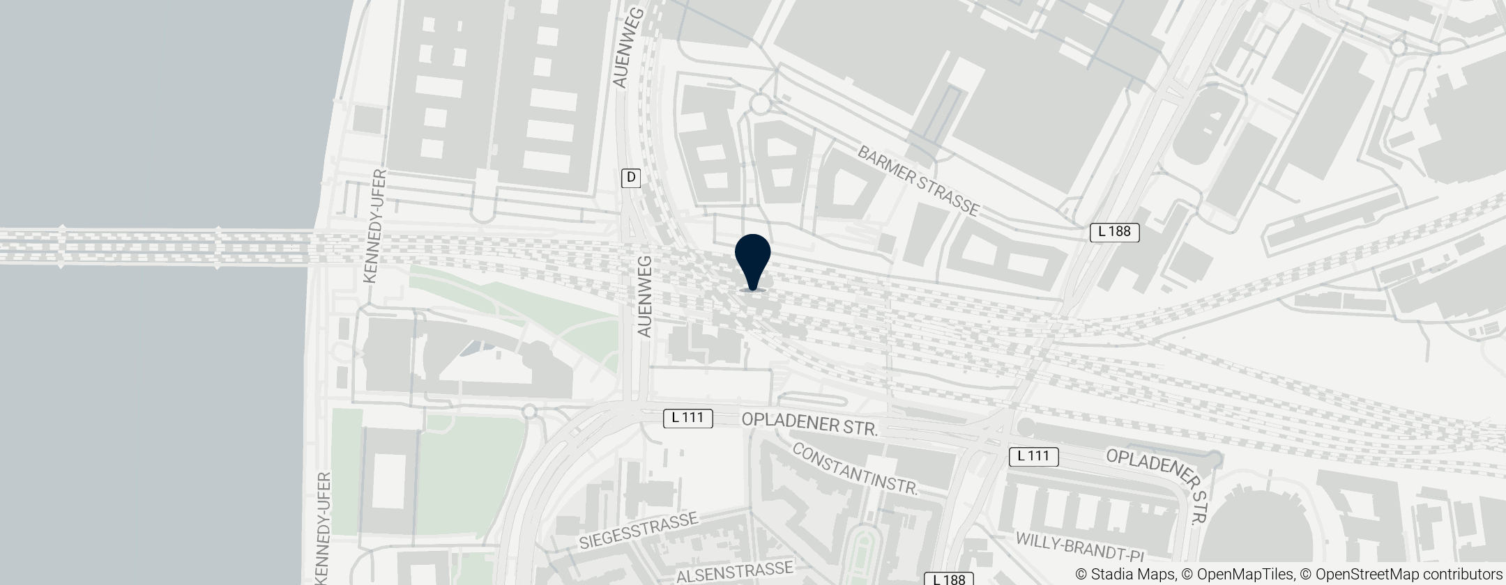 Map of Köln Messe/Deutz