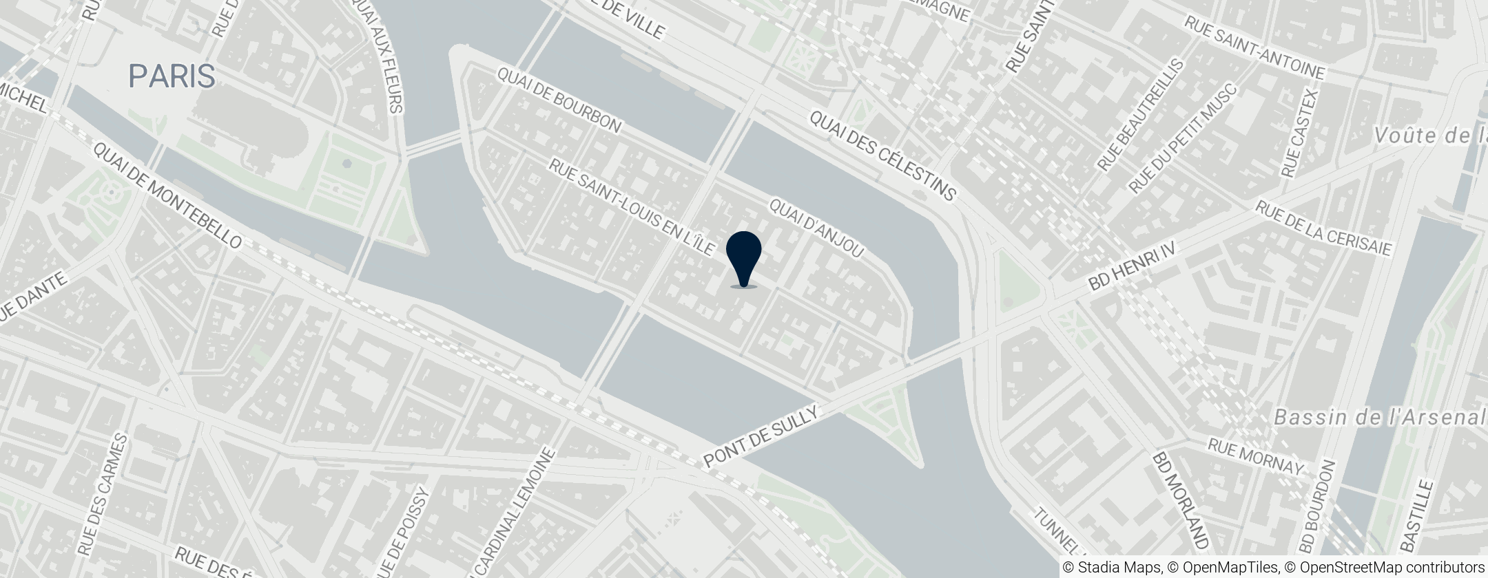 Map of Saint-Louis-en-l'Île Church