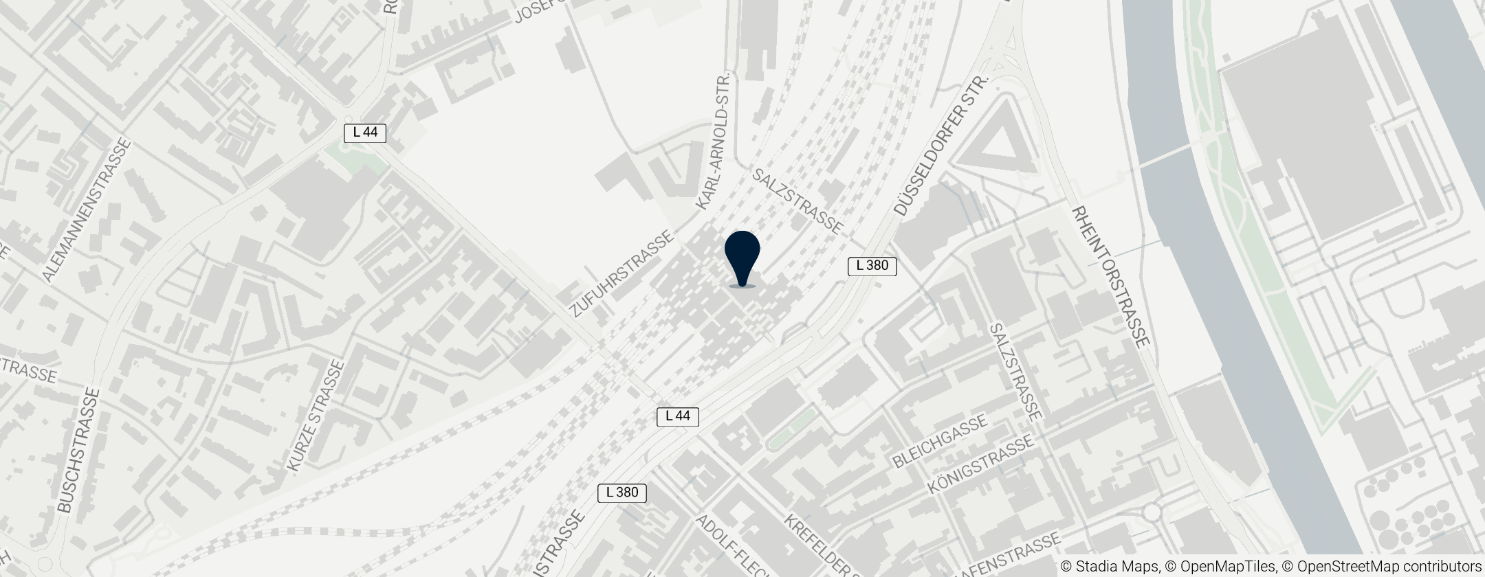 Map of Neuss Hauptbahnhof