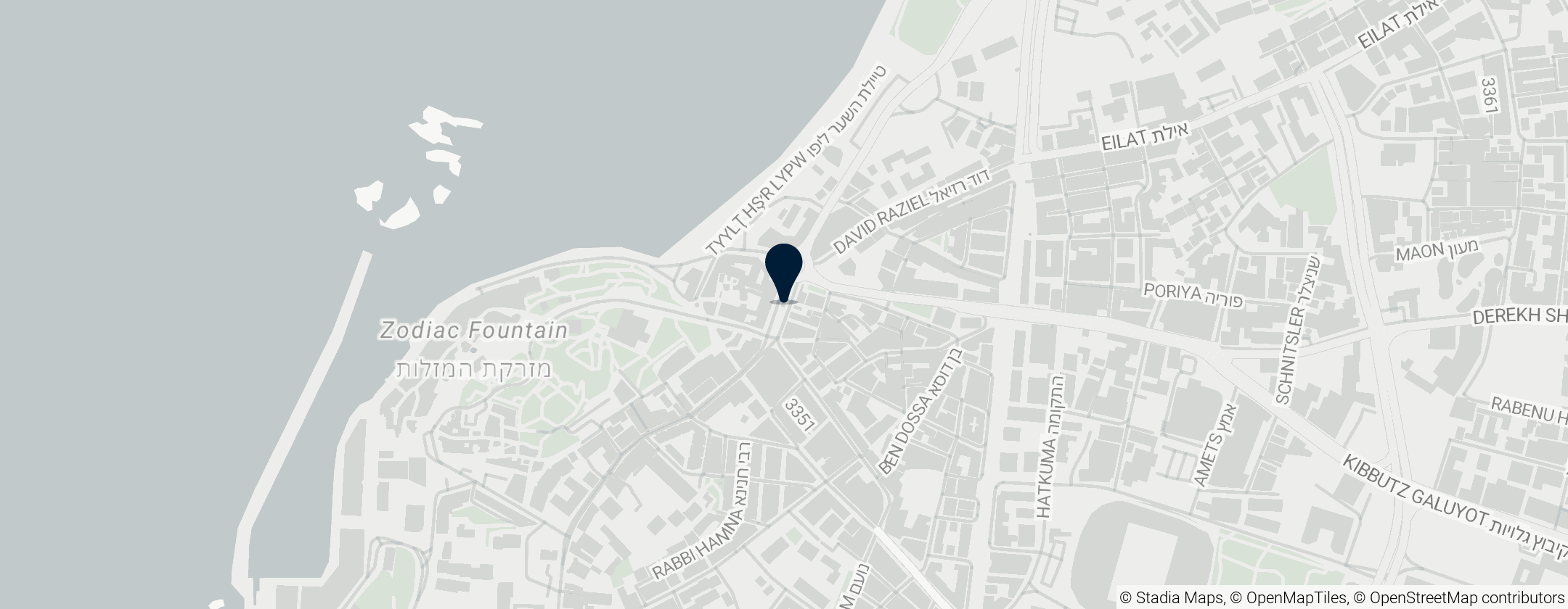 Map of Jaffa Clock Tower