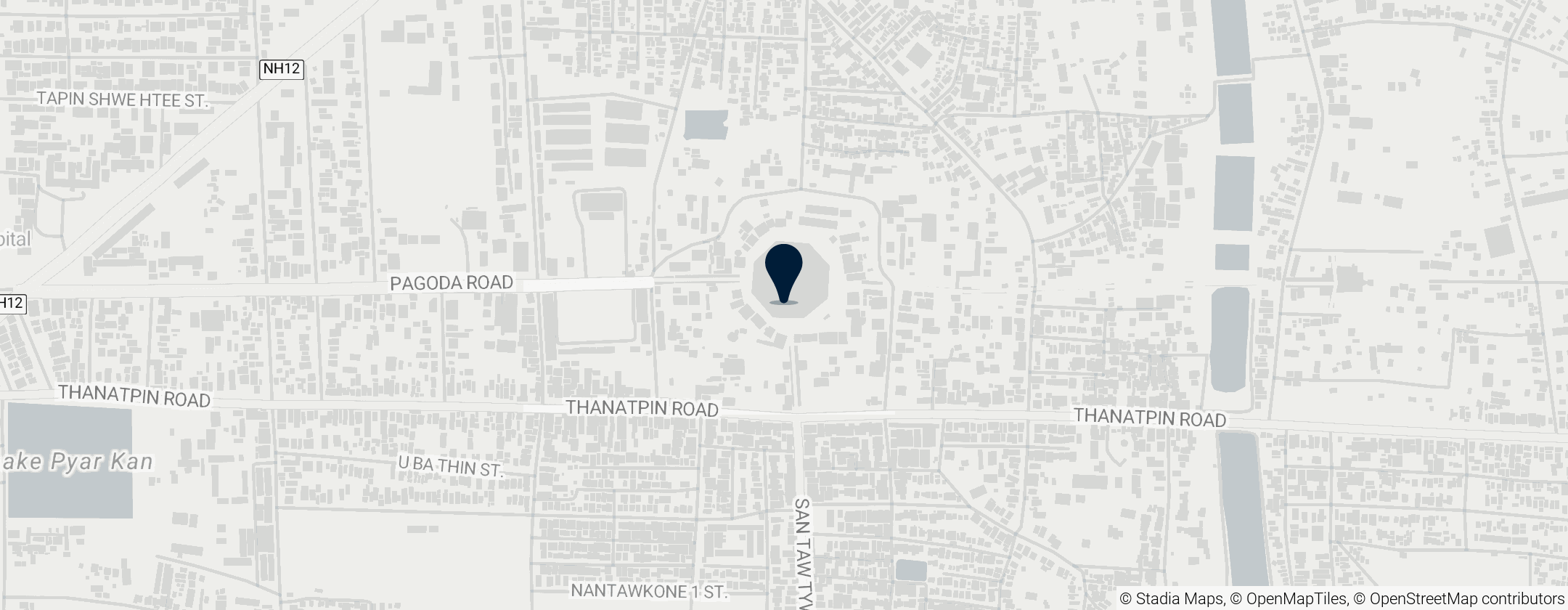 Map of Shwemawdaw Pagoda