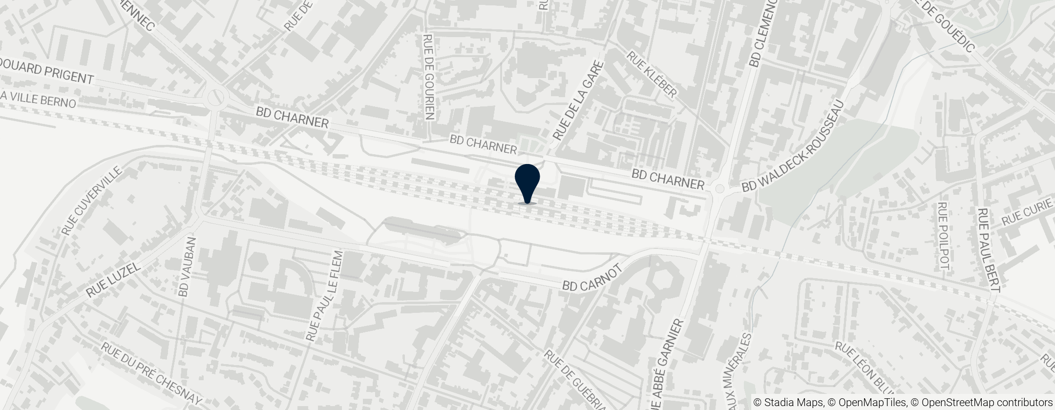 Map of Saint-Brieuc station