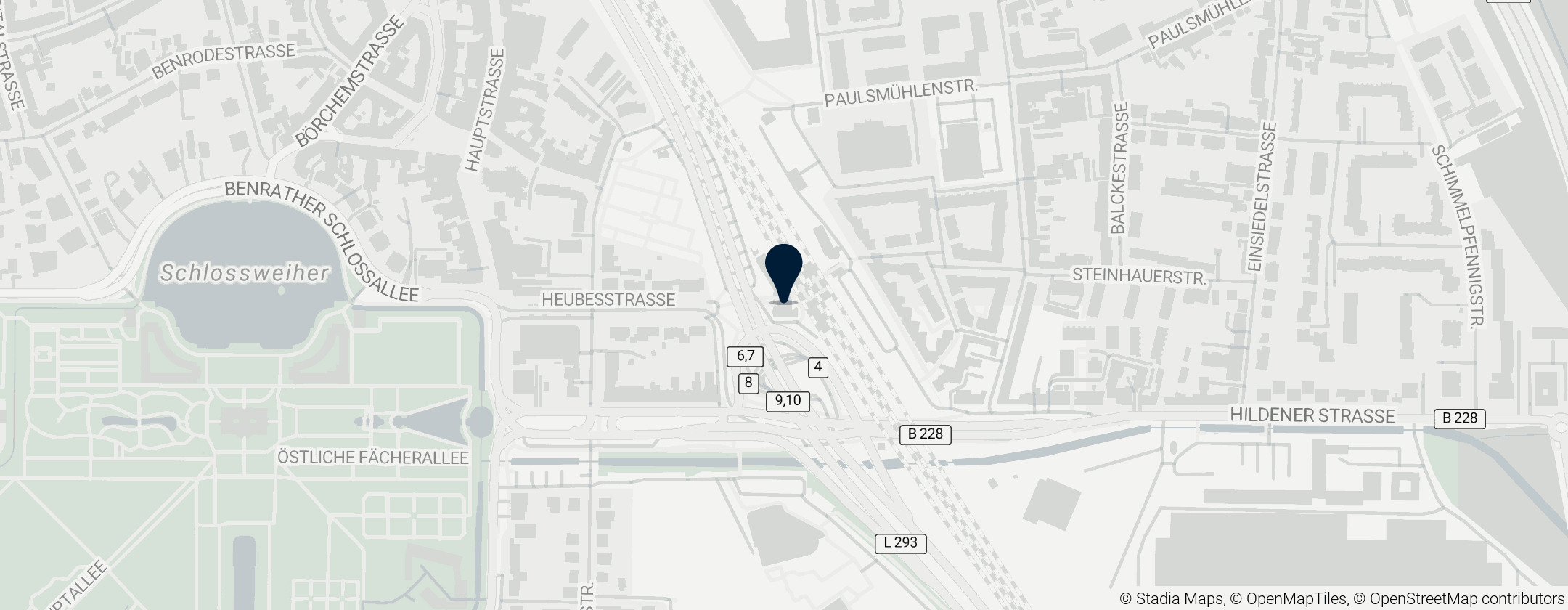 Map of Düsseldorf-Benrath