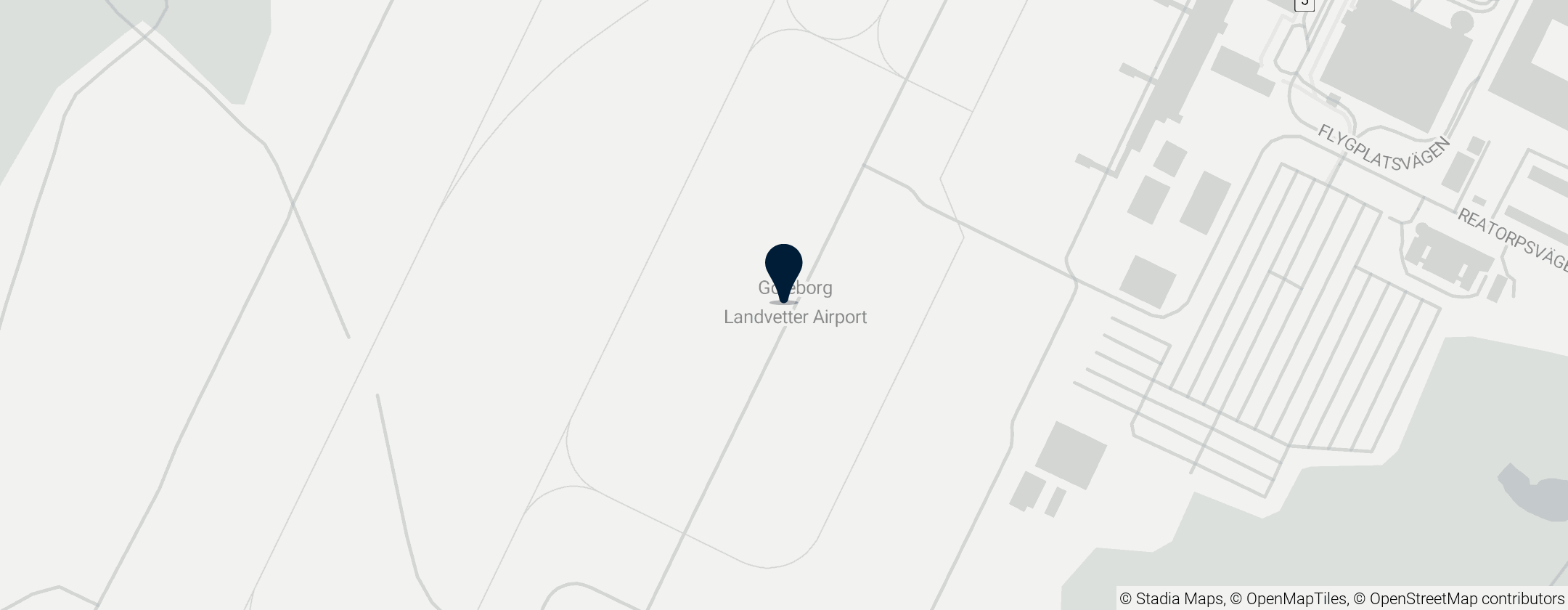 Map of Port lotniczy Göteborg-Landvetter