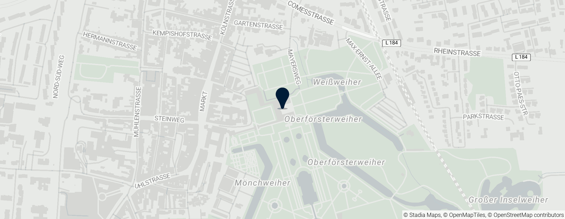 Map of 奧古斯都堡與獵趣園