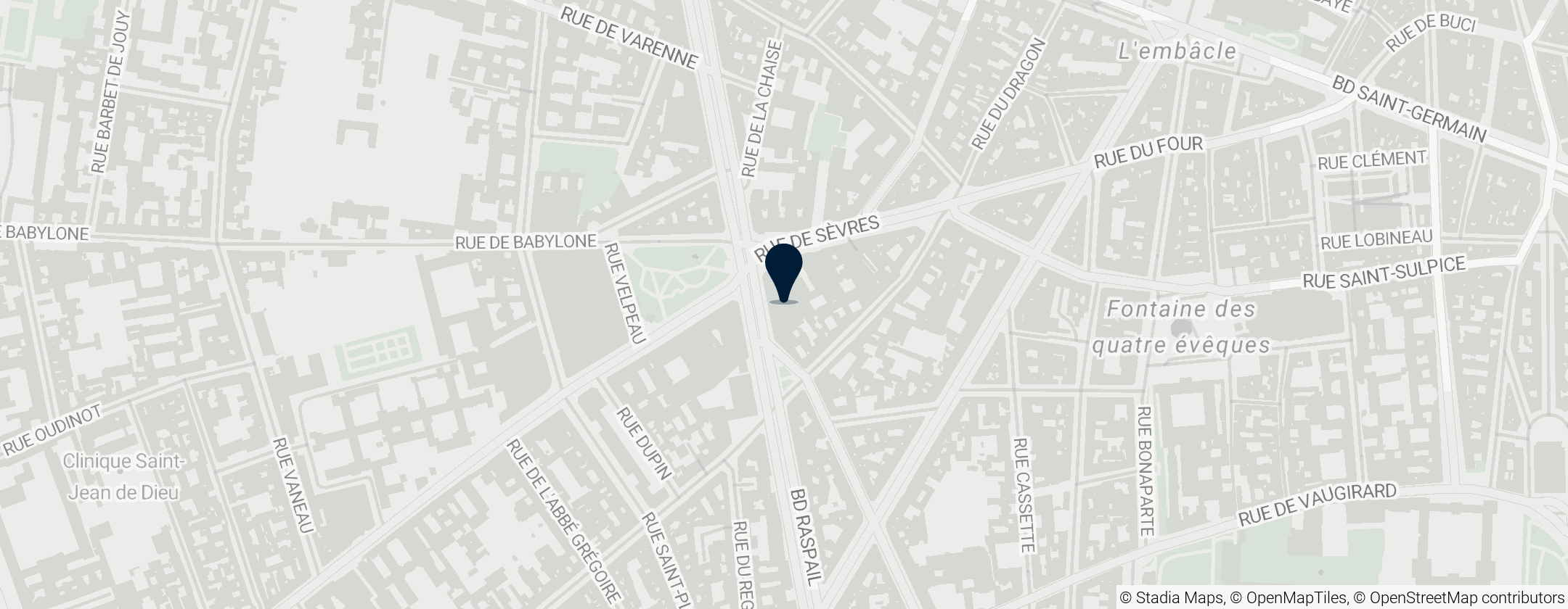 Map of Hôtel Lutetia