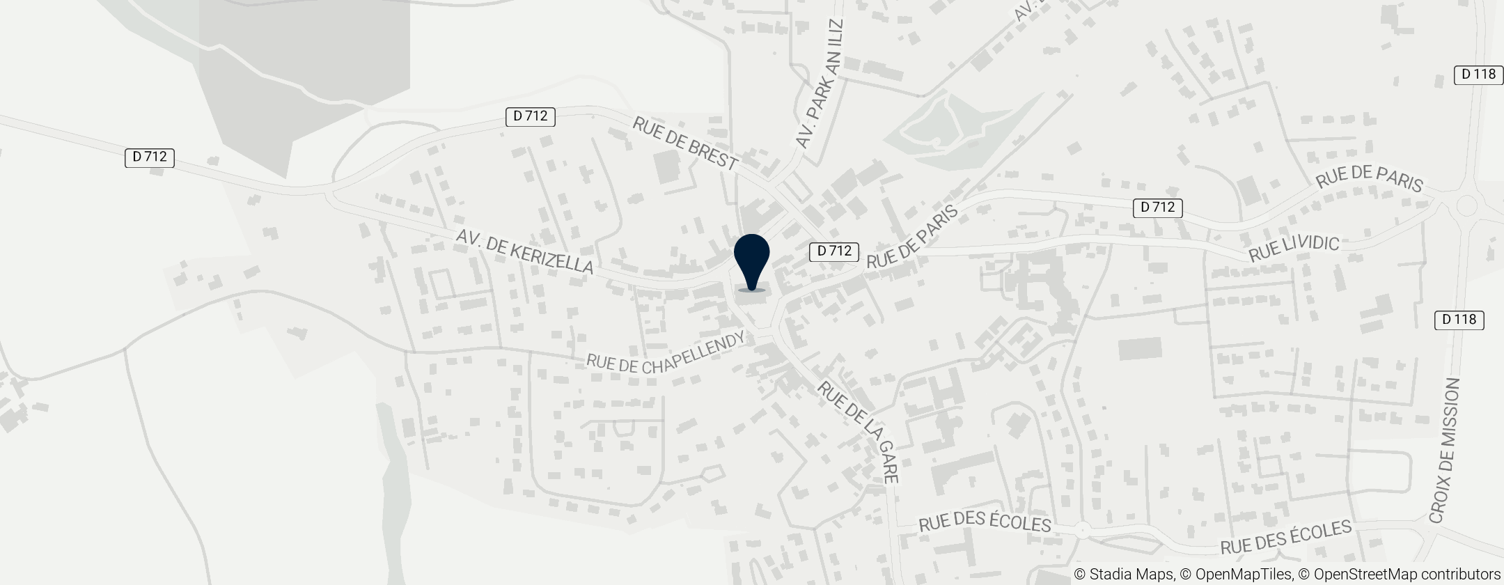 Map of Saint-Thégonnec Parish close