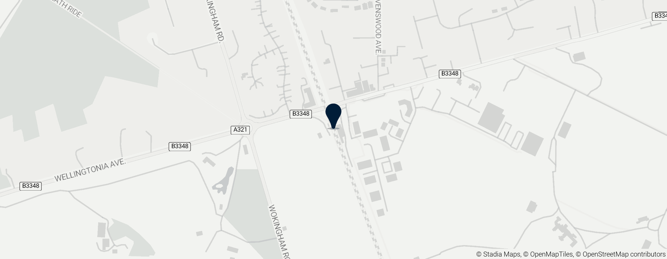 Map of Station Crowthorne