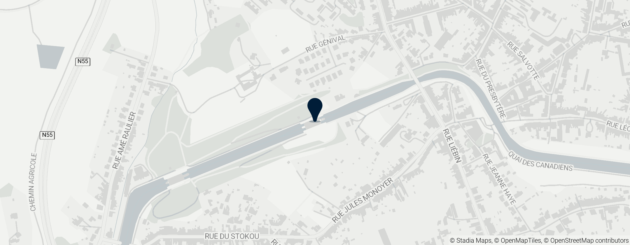 Map of Boat Lifts on the Canal du Centre