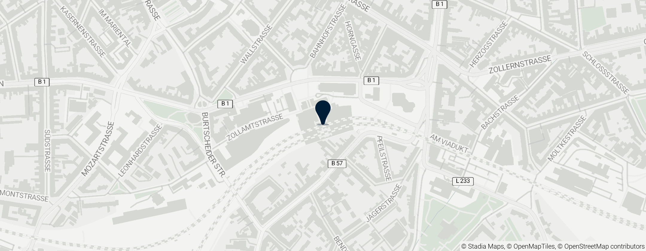 Map of Aachen Hauptbahnhof