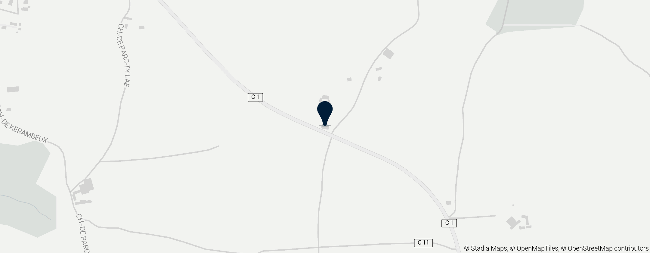 Map of Chapelle Notre-Dame de Coat-Am-Podou