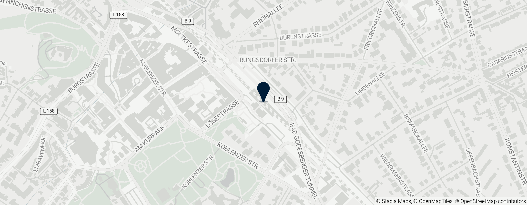 Map of Bonn-Bad Godesberg