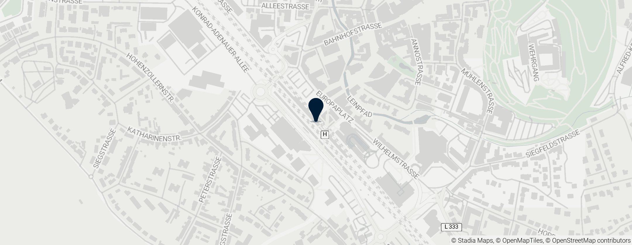 Map of Siegburg/Bonn