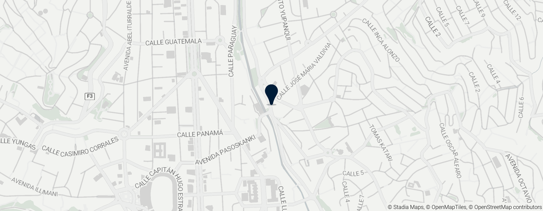 Map of Teleférico Línea Café: Busch ↔ Las Villas