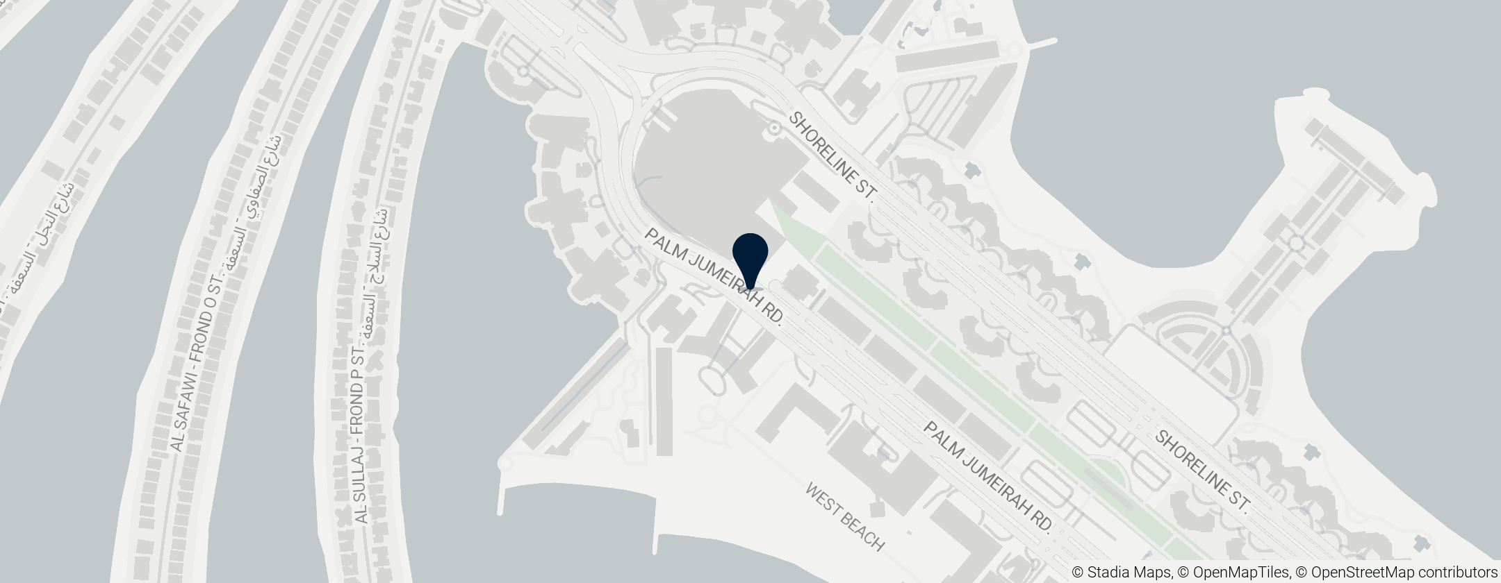 Map of Palm Jumeirah