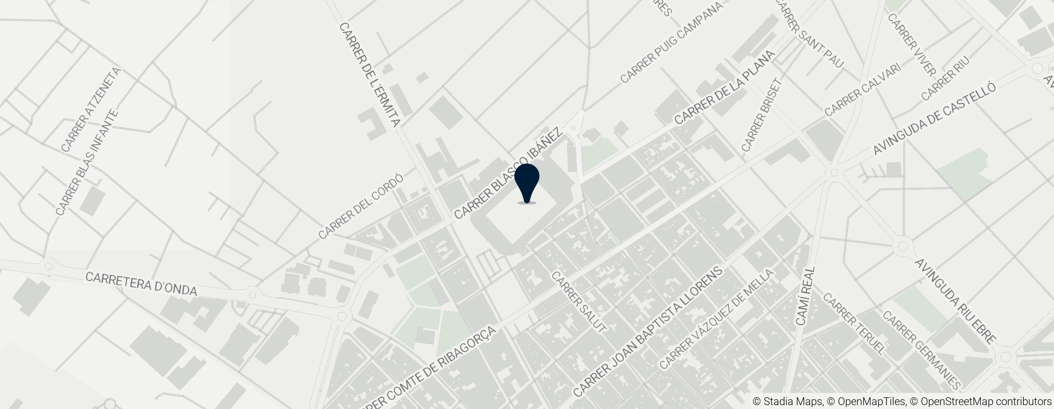 Map of Estadio de la Cerámica