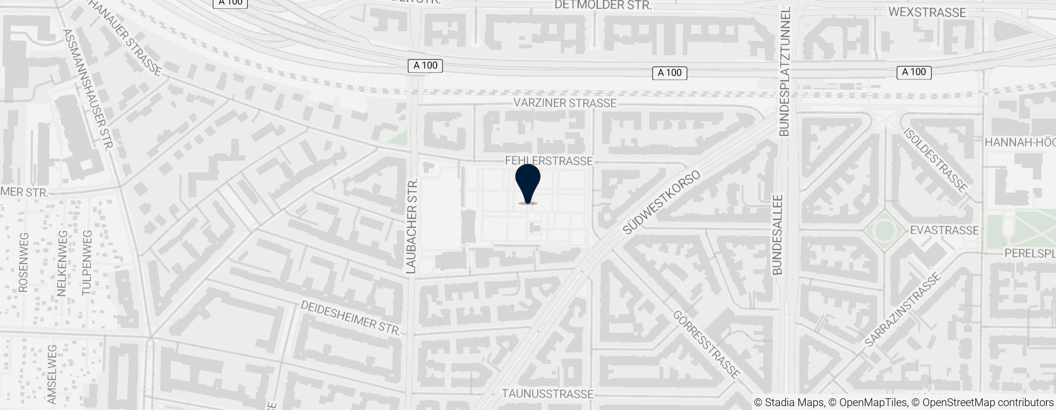 Map of Städtischer Friedhof Schöneberg III, Stubenrauchstraße