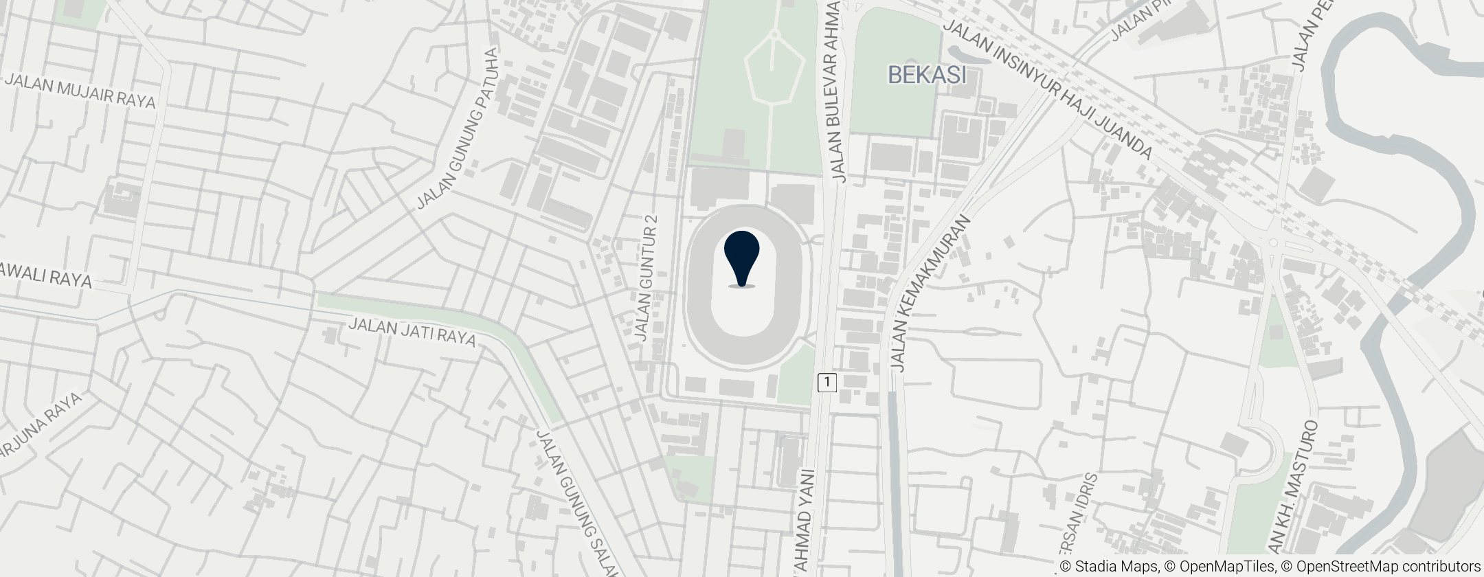 Map of Patriot Stadium