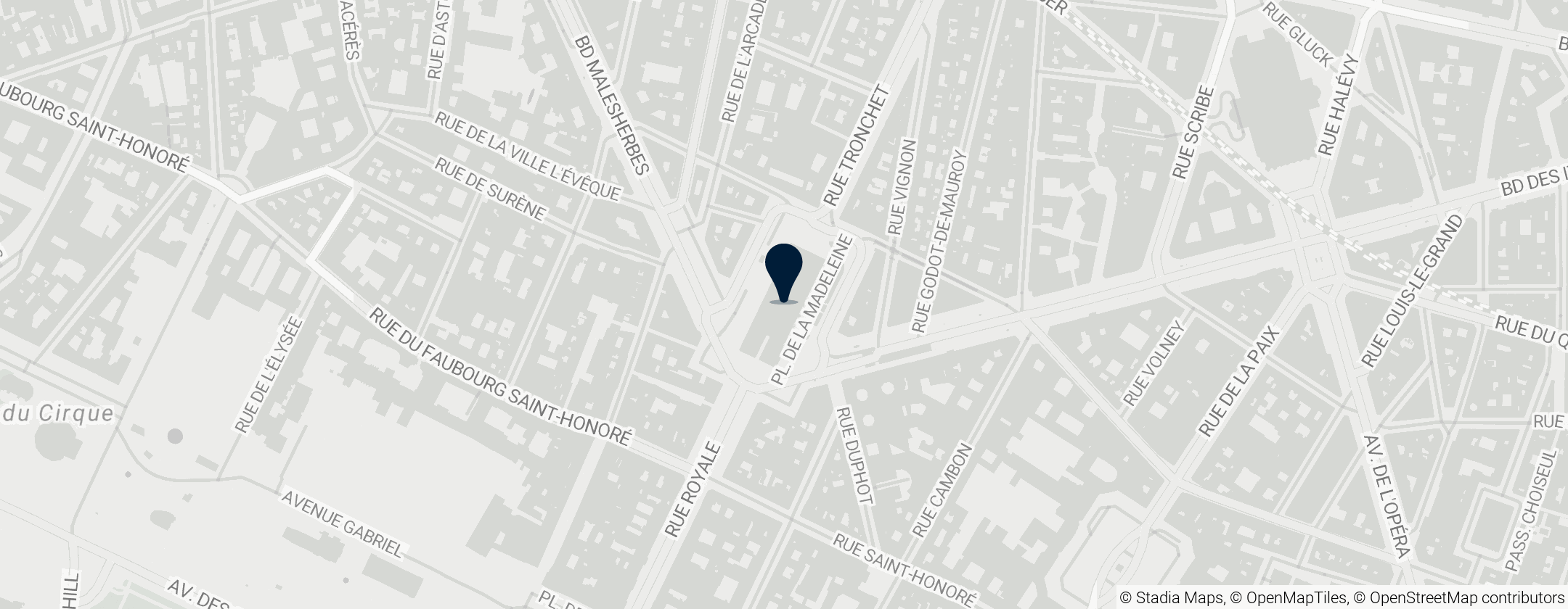 Map of Madeleine Church