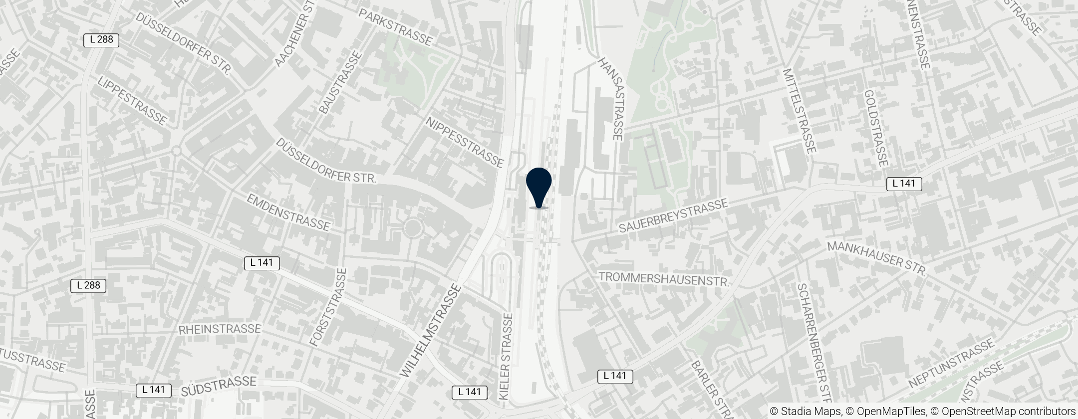 Map of Solingen Hauptbahnhof