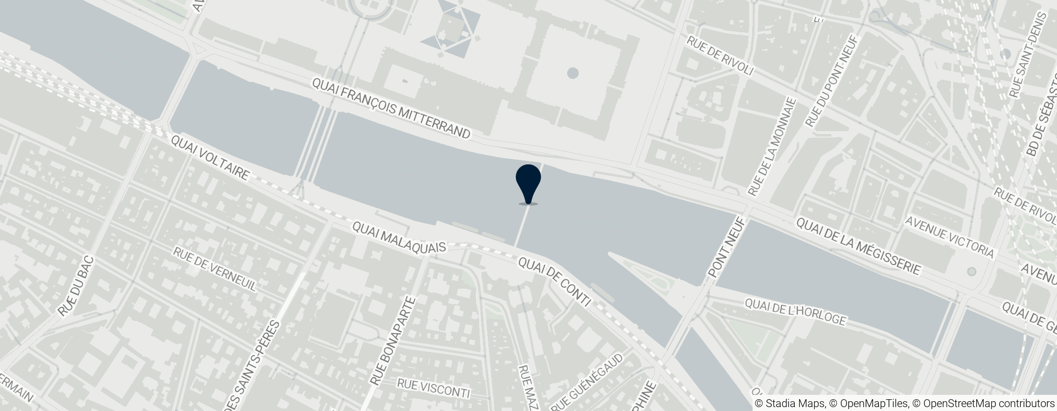 Map of Pont des Arts