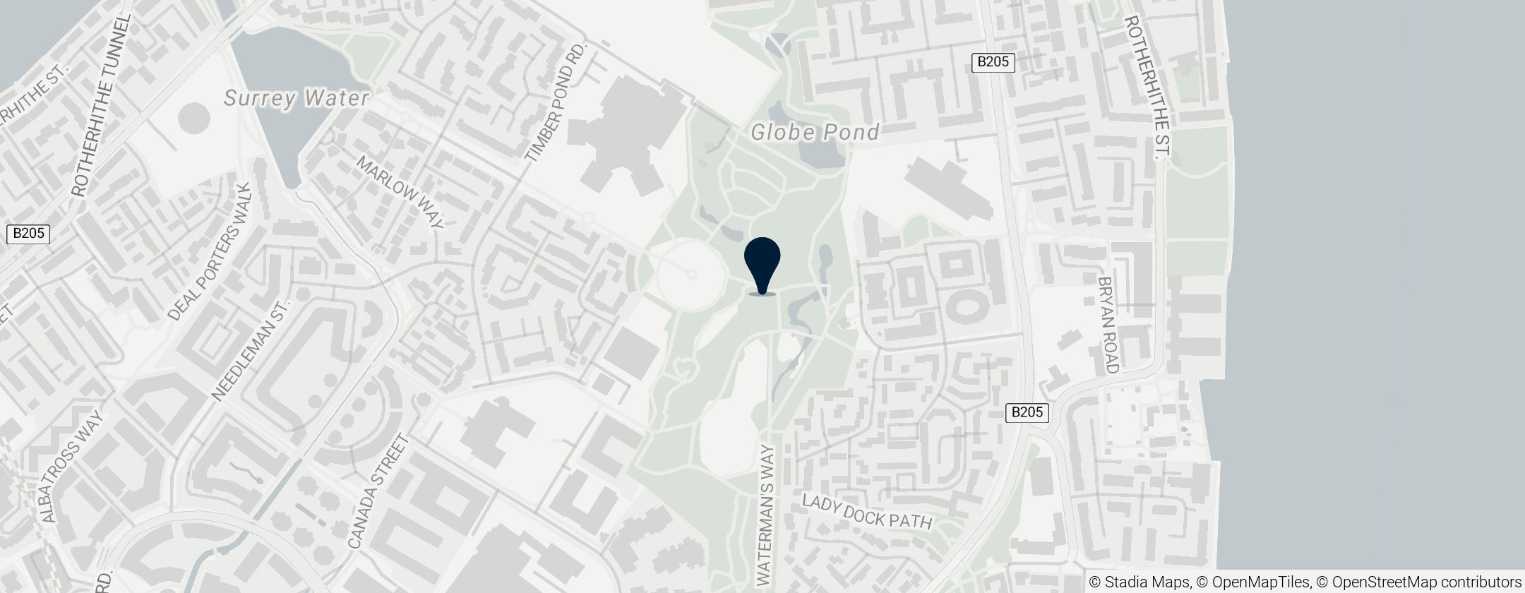 Map of Russia Dock Woodland