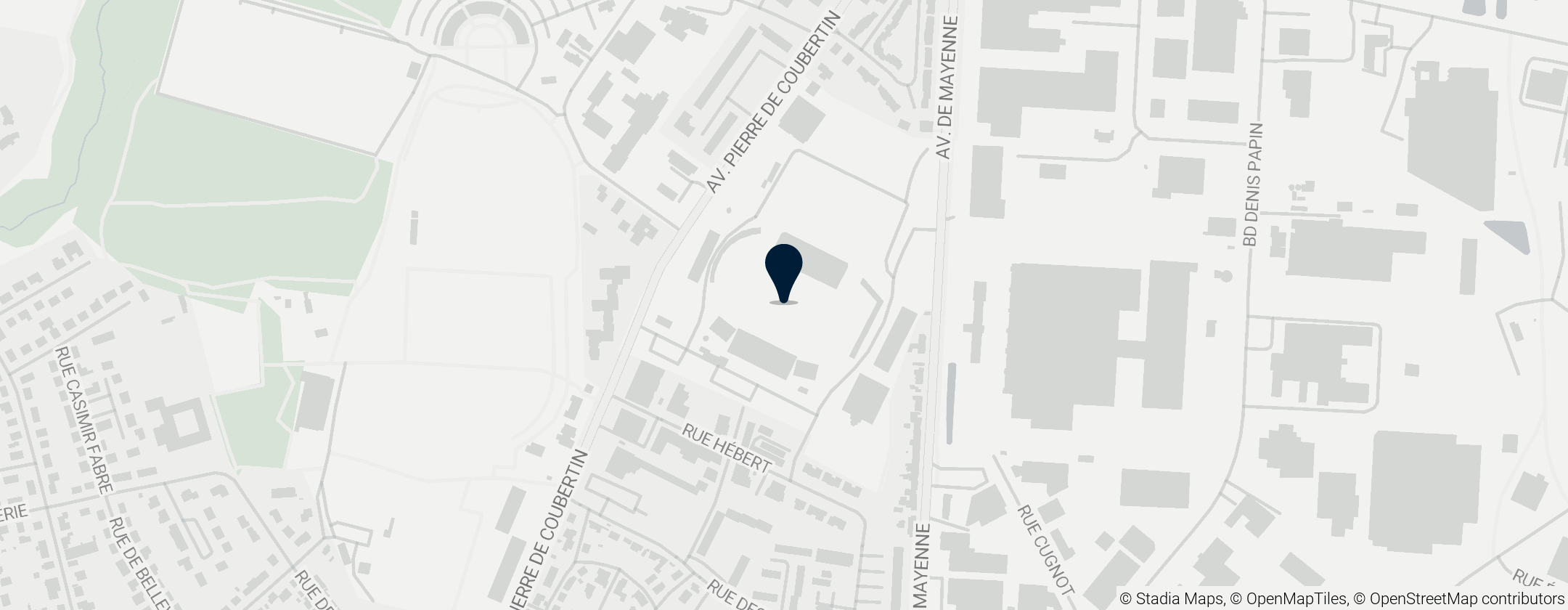 Map of Stade Francis Le Basser