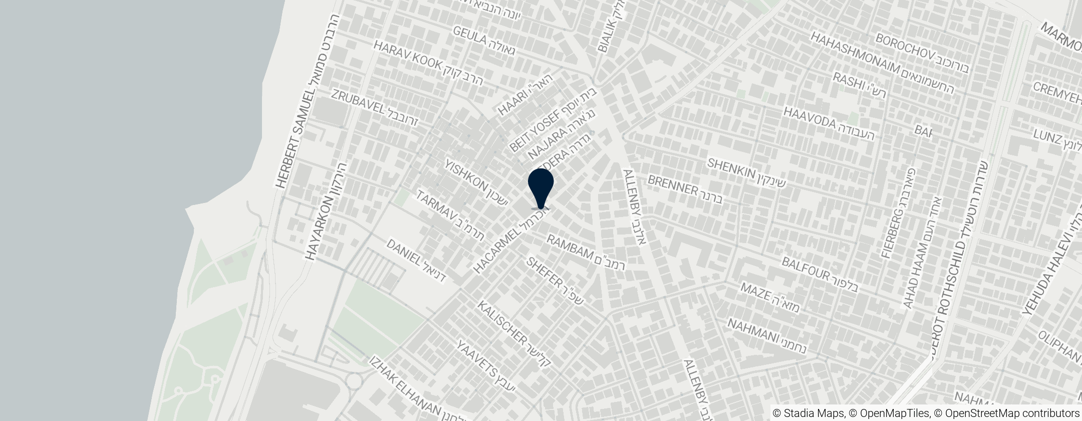 Map of Carmel Market