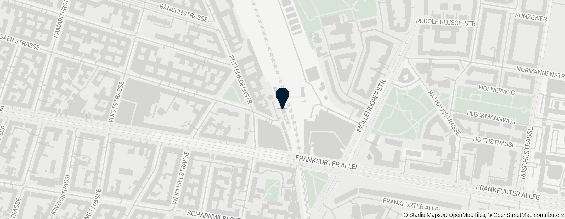 Map of Berlin Frankfurter Allee