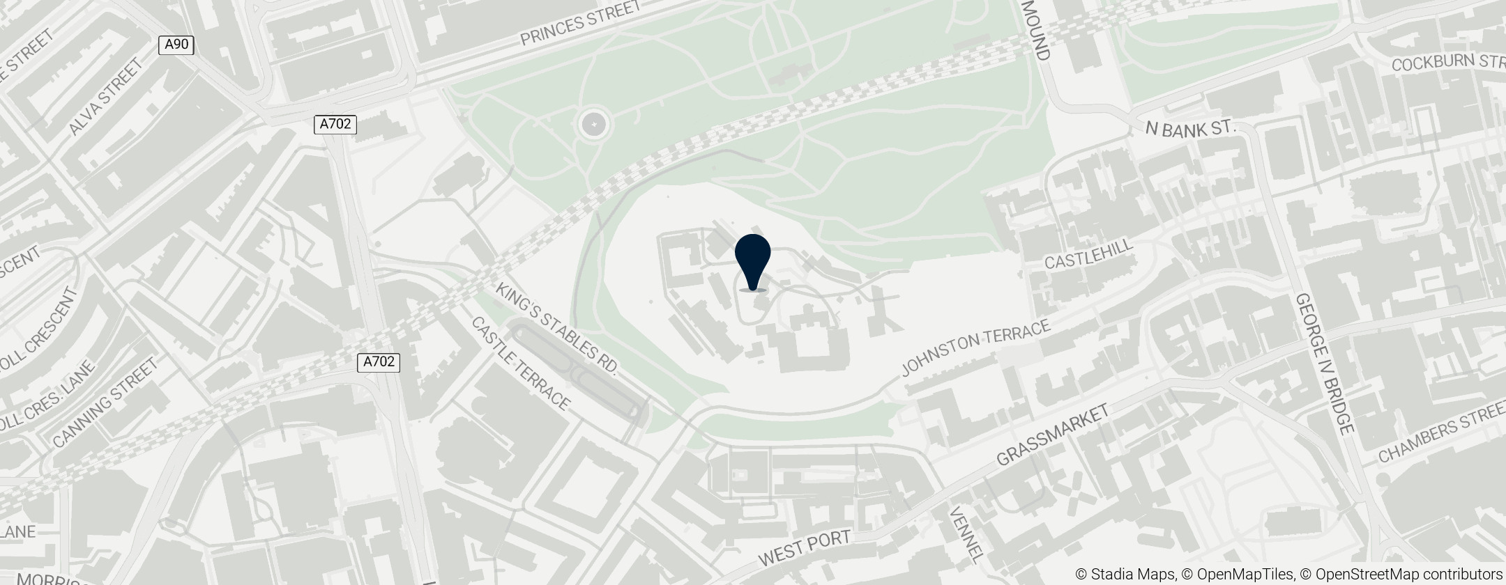 Map of Edinburgh Castle