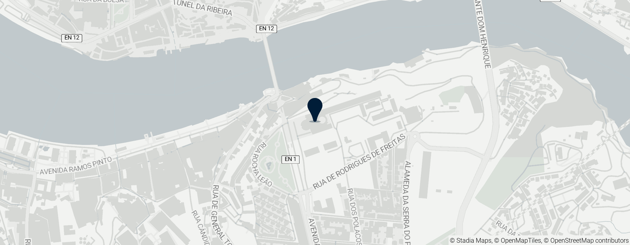 Map of Serra do Pilar Monastery