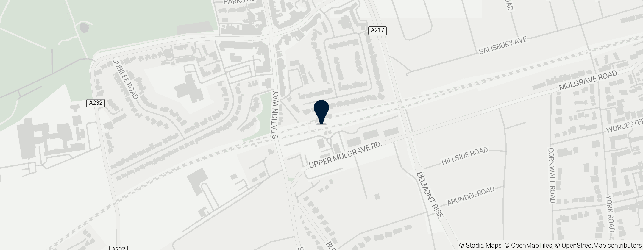 Map of Station Cheam